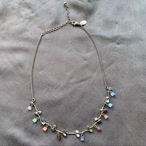 Lia Sophia Silver Necklace with Dangles